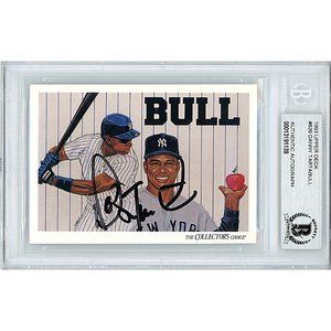 Danny Tartabull Signed 1993 Upper Deck Baseball Card Beckett BAS Autograph Slab